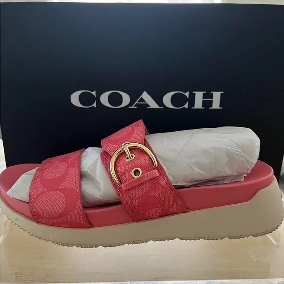 Coach Women's Pink Sandals
Size 6 - Picture 1 of 5
